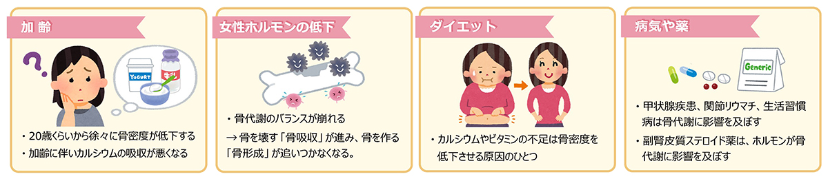 骨粗しょう症の原因